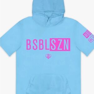 Baseball 101 short sleeve hoodie YXL